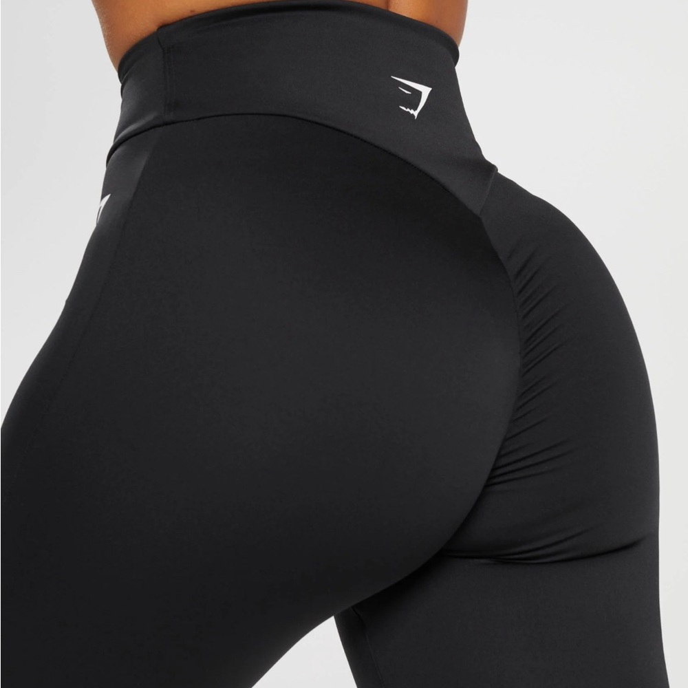 Gymshark Power Dark Green Srunch Bum High-Waisted Leggings Size XS
